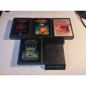 Atari 2600 Lot Of 5 Games - Tested & Work - Star Raiders, Armor Ambush, Combat